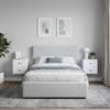 Wall Mounted Nightstand 2 pcs White 33 x 34.5 x 40 cm