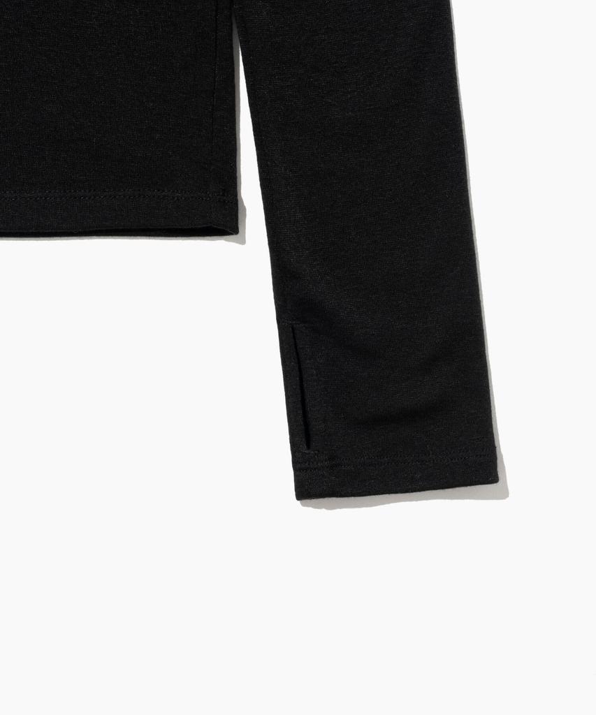 TTUDEMENT Basic Roll-Neck Pullover Black