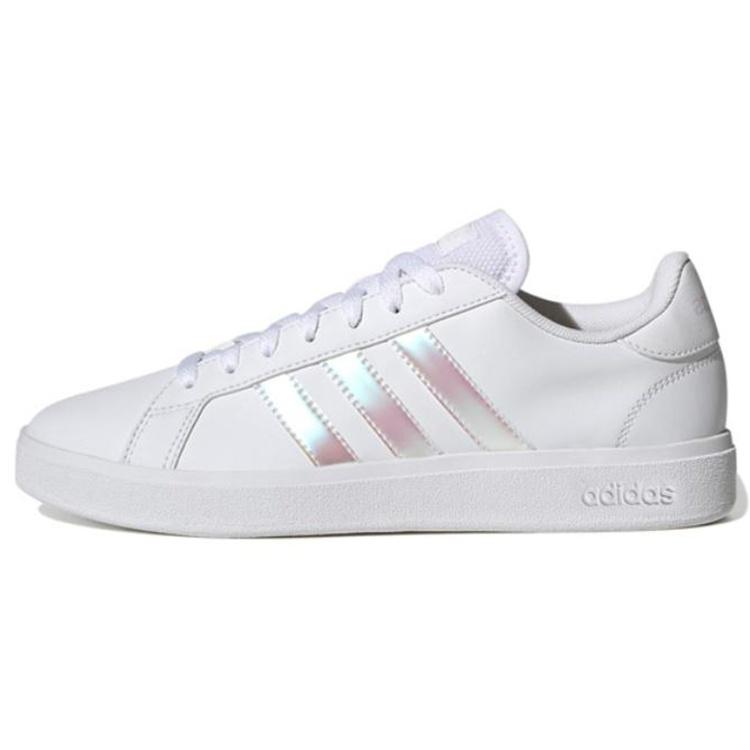 (WMNS) adidas Grand Court Td White Iridescent Almost Pink Women s GW7181 EU 39⅓