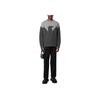 Emporio Armani Color Block Crew Neck Long Sleeve Sweater Men Sweater Light-Gray 6R1MZ51M6RZ46005