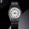 Men's Date Arabic Numerals Dial Faux Leather Band Sport Quartz Wrist Watch