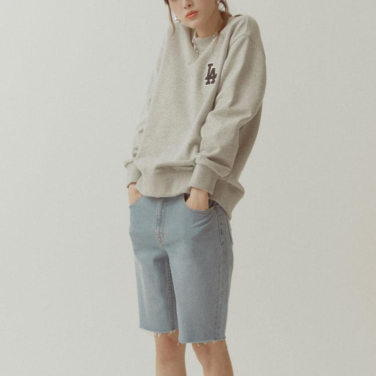 New MLB Sweatshirts Unisex Gray 31MT08111-07M