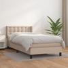3130750 vidaXL Divan Bed with Mattress Cappuccino 80x200 Cm