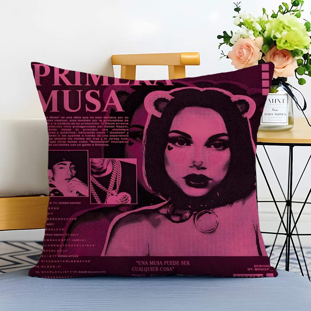OOmar Courtz Cushion Cover Washable Linen Pillowcase Soft  for Sofa Bed Cozy Home Room Decor