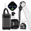 Duș Electric Portabil 6000mAh Reîncărcabil Pompă Adaptor AC Duș Reîncărcabil cu Afișaj Digital Inteligent