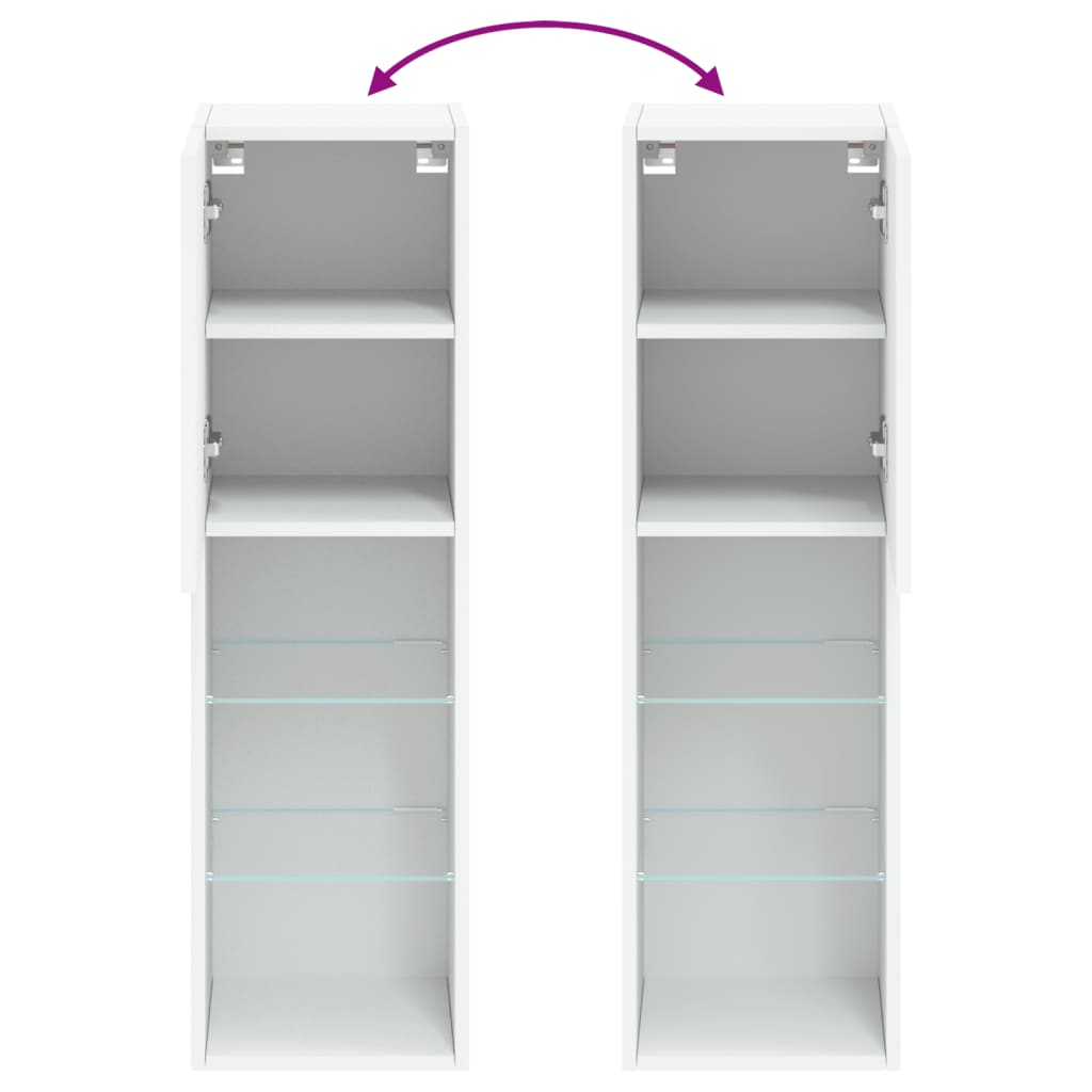 LED TV Stand In White 30.5 X 30 X 102 Cm