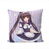 NekoPara Pillow Case For Car Sofa Decorative Home Doublesided Print Plush Square Throw Pillow Cushion Cover