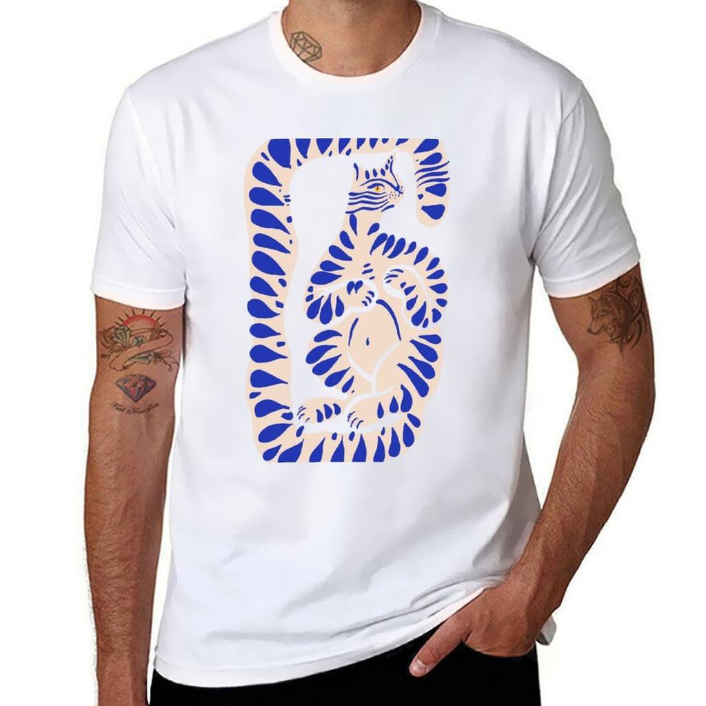 Long Tail Cat Tshirt Unisex Clothes Plus Size Tops Short Sleeve Tee Unisex T Shirt