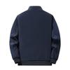 Plus Size Herren-Winterjacke aus Baumwolle, Business-Casual, Stehkragen, warme und sperrige Herrenjacke