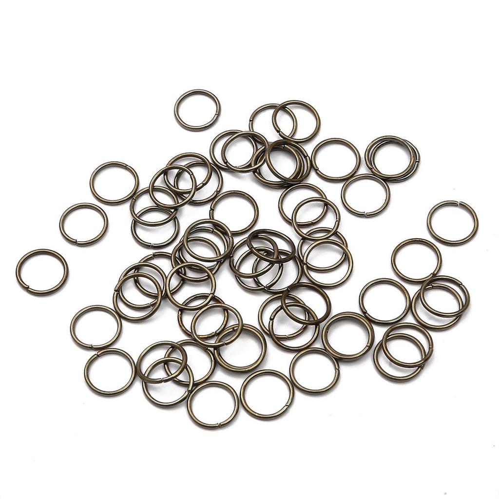 Single Loop Open Jump Rings for DIY Bracelets, Necklaces, and Earrings - Jewelry Making Accessories, Metal C and O Rings.
