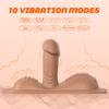 10 Trybów Wibracji Dildo Mocowany Wibrator, Bezprzewodowo Sterowany Pilotem Stymulator Łechtaczki Analny Punkt G Zabawka Seksualna dla Dorosłych dla Kobiet