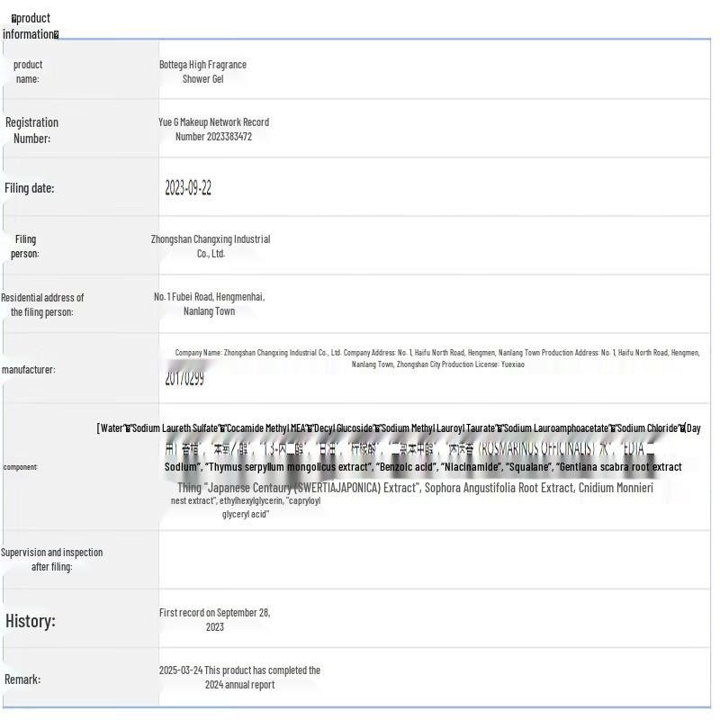 BoTing Morning Mist Scented Shower Gel