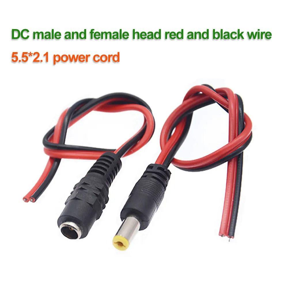 

20 pcs Male and Female Power Connector Wire Pure Copper Core DC Power Cord Power