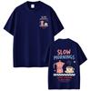 Slow Mornings Coffee Club Funny Meme TShirt Unisex Unisexs Coffee Fashion Tshirt Summer Loose Casual Cotton Tshirts Streetwear