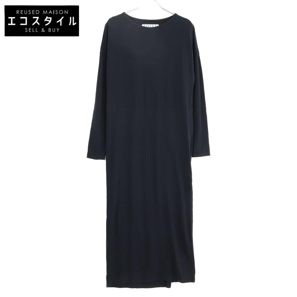 THIRD MAGAZINE A0833UA Black Crew Neck Long Sleeve Dress Dress 2 blackUsed