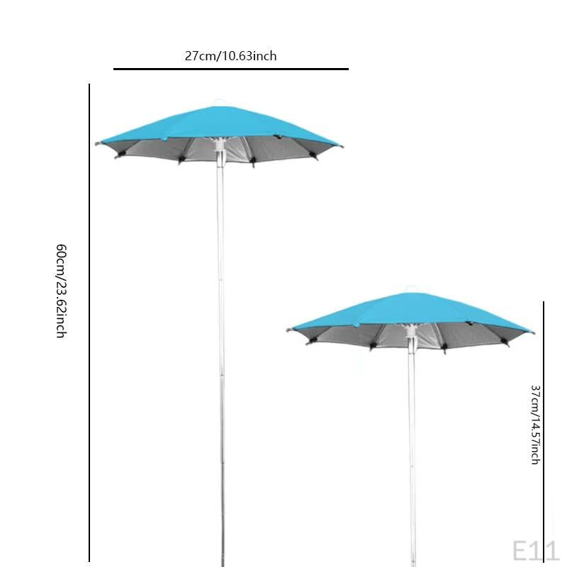 Adjustable Height Garden Umbrella, Plant Shade Cover for Courtyard