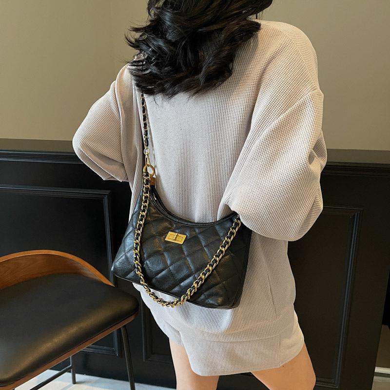 

Сумка-тоут на цепочке Женская Новая Повседневная Универсальная Сумка под Мышку Сумка-ведро на плечо