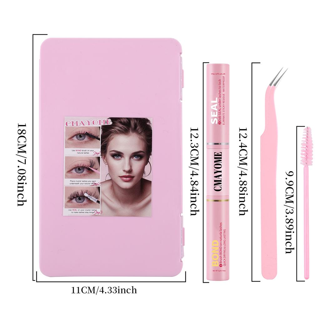 640 Tufts Diy Multi-Haired Eyelashes Book 10-16Mm Natural Thick D Song Segmented False Eyelash Set