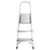 3 Step Ladder Foldable Aluminium Alloy Non Slip 330lbs Capacity Multifunctional Portable Step Stool