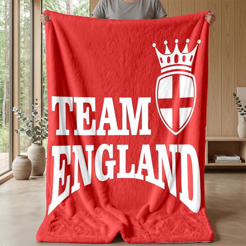 England national football team Theme blanket Soft Flannel Blanket Plush Throw Blanket Cozy Sofa Bed Blanket for Home Decor