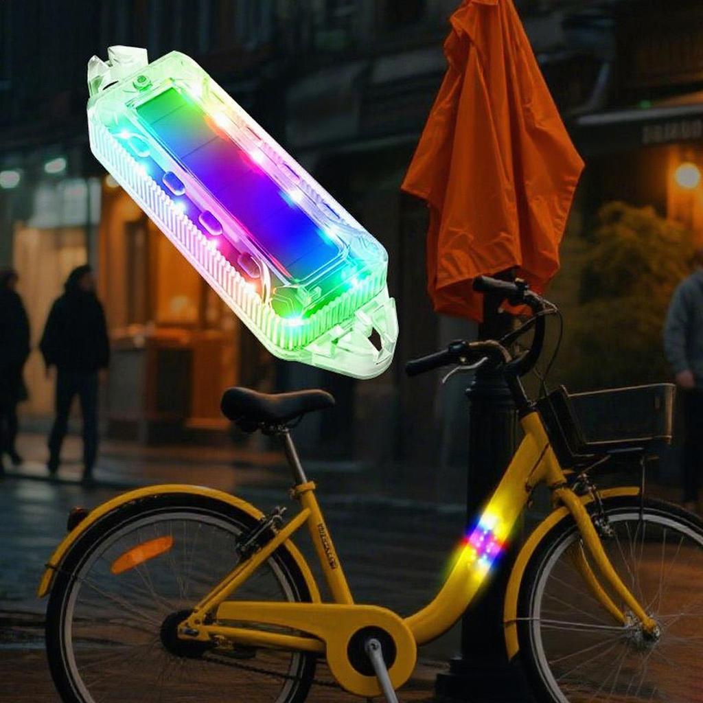 LED Strobe Lights For Trucks Solar Wireless LED Lights Car Exterior Anti Collision Warning Safety Solar Waterproof Flashing Lamp