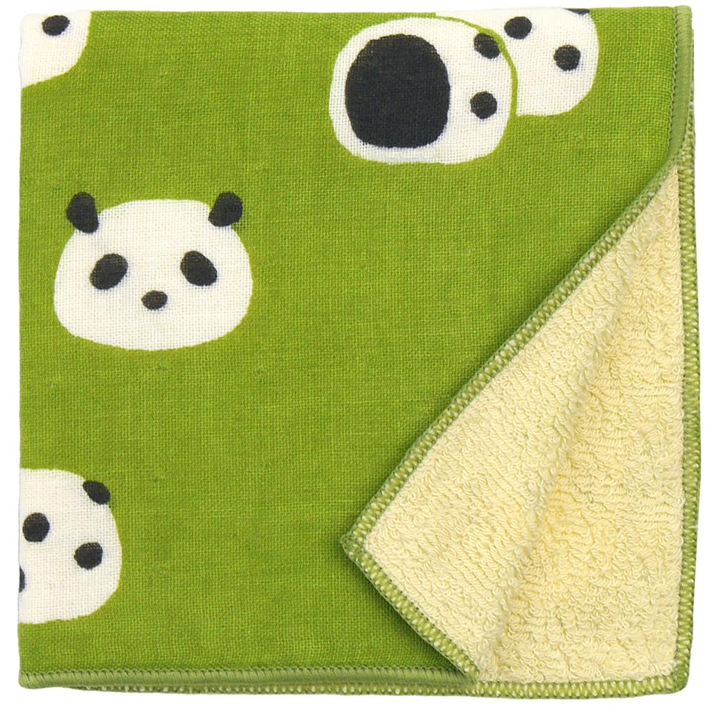 Hamamonyo Japanese Towel Mame Daifuku Panda Semi-Wash (Towel Handkerchief)