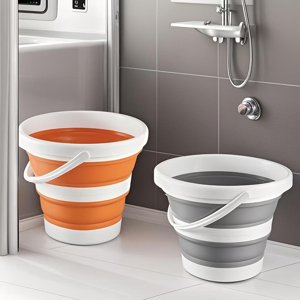 1pc Portable Folding Water Bucket - Durable PP Material, Ideal for RV, Camping, Fishing & Travel, Easy Storage & Cleaning, Camping Essentials