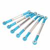 6Pcs RC Car Pull Rod Set Shock Absorption High Strength Wear Resistant Metal RC Car Link Rod for