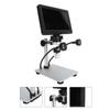 DM9 Digital Microscope 7‑Inch Screen 8 LED Lights Adjustable Brightness 1200X HD USB Video Microscope
