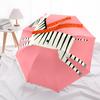 1pc Zebra Pattern Automatic Folding Umbrella - Compact Travel Umbrella with Auto Open/Close 8-Rib Heavy-Duty Shaft for Women/Men -l049