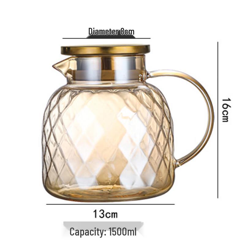 Pabe Heat-Resistant Glass Pitcher