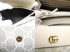 Authentic GUCCI Marmont G Off White Leather Continental Wallet Flap Long Wallet #a709  Open Box