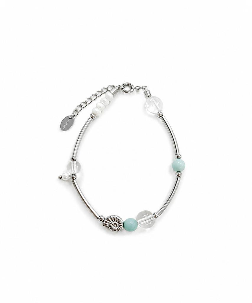 Xanadu Aqua Shell Bracelet_Mint
