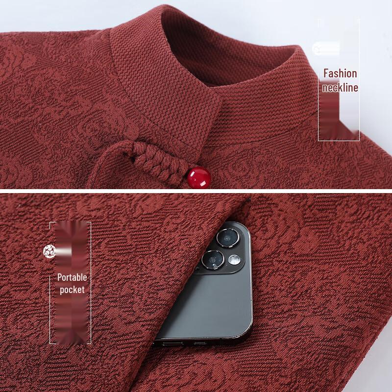 Datang Madam Elderly Women's Spring/Autumn Wool Blend Style Coat