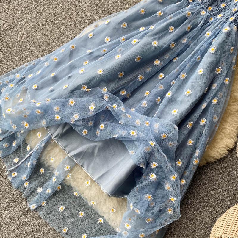 GMXIA Women's Fashion Summer Spring Floral Print Short Sleeve One Shoulder High Waist Casual Dresses