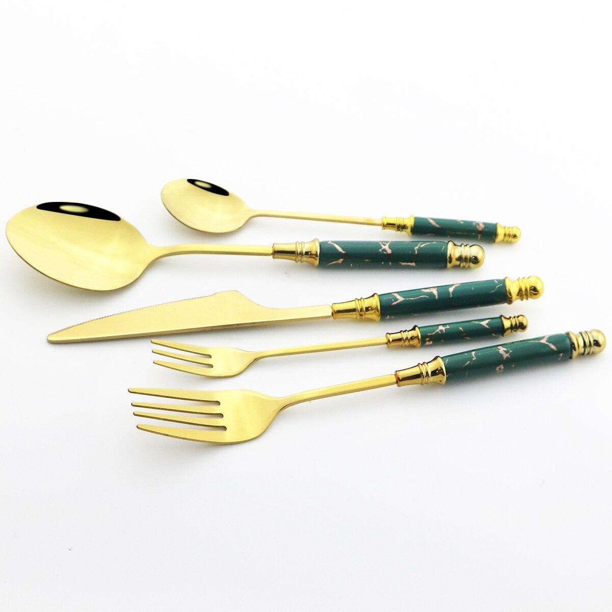 Керамические столовые приборы с креативной ручкой — фото 4