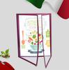 For A4 1/2/3/4/5/ 6/7/8/10/ Slots Single Dobule Three Panel Plastic Menu Holder Transparent Folder Cover