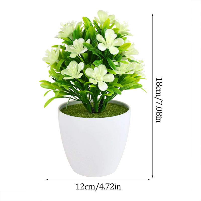 Umělé plastové rostliny Bonsai Malý stromeček Květináč Květinová zahrada Umělá aranžmá rostlin Ozdoby Pokoj Domácí Dekorace na stůl