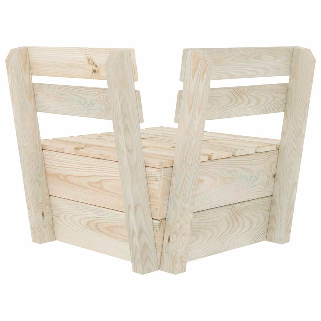 Modular Pallet Sofa Corner Unit Impregnated Spruce Wood