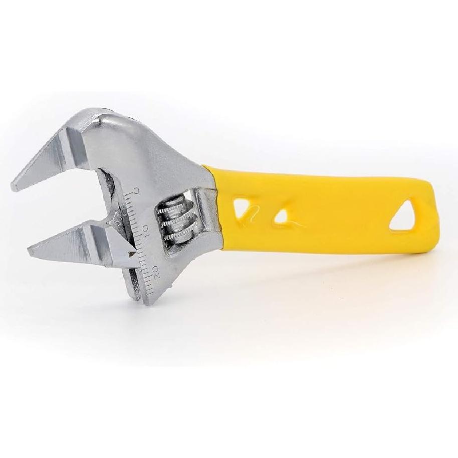 

Extra Slim Jaw 4-Inch Adjustable Wrench, Silver, High Carbon Steel 4-Inch