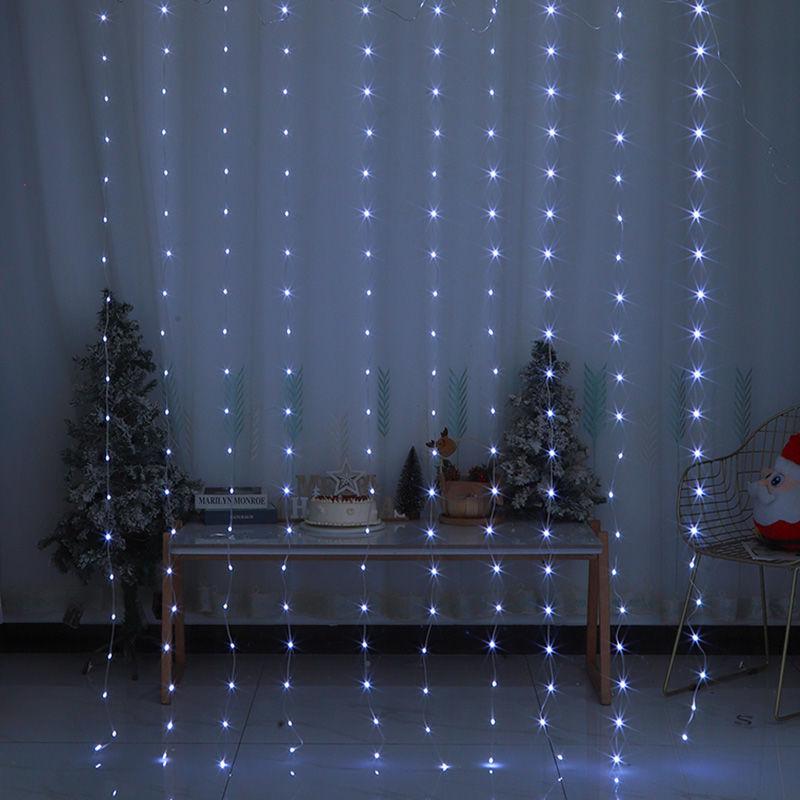 Fairy String Lights for Bedroom & Dorm Décor - Romantic Floor-to-Ceiling Curtain Lighting for Influencers