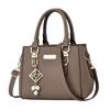 Trendy Leather Handbags Large Capacity Open Pocket Shoulder Bag Polyester Cotton Messenger Bag