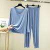 Summer Modal Pajamas Sets  Short Sleeve Top and Pants Women Soft Sleepwear Suit Home Women Female Sleepwear
