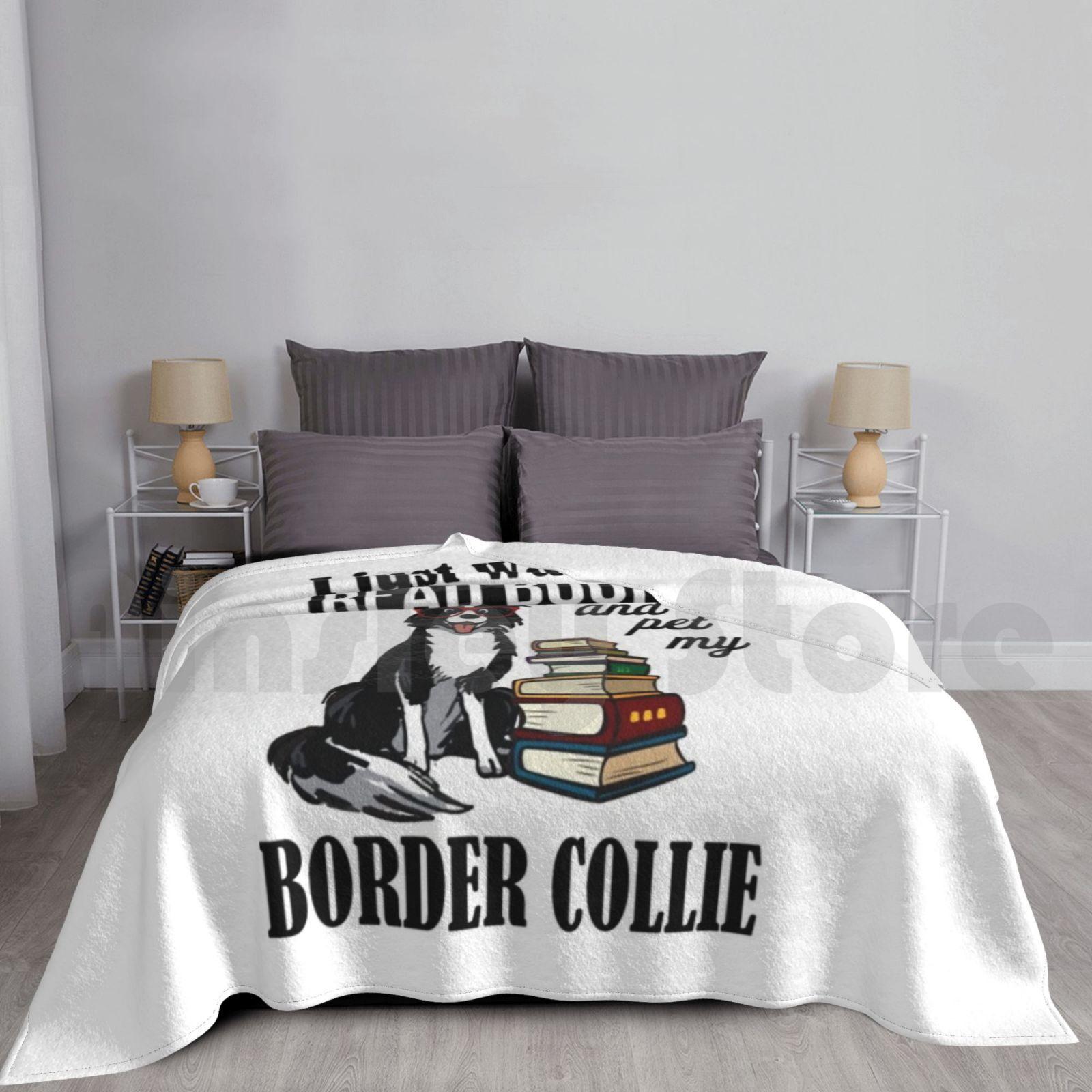 Border Collie Blanket For Sofa Bed Travel Border Collie Border Collie Border Collie Mom Border Collie Dad Border Size: 75*100cm, Weight: 230 GSM