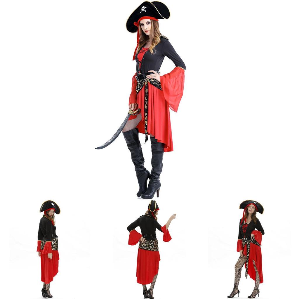 Exquisite Women Adult Pirate Costume For Halloween And Carnival Celebrations