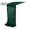 Rustic Table Runner Tablecloth Soft Washable Non-Fading Hand-dyed Wedding Party Decoration