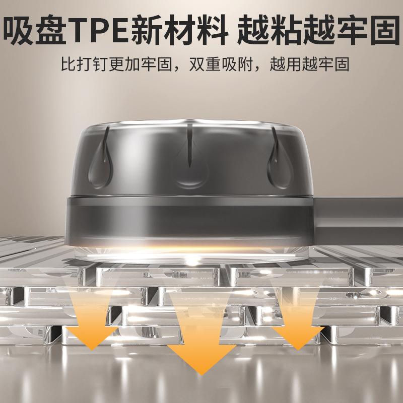 Suction cup towel rack toilet non-punching bathroom telescopic towel bar rack toilet bath towel storage hanger