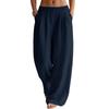 Women's Casual And Fashionable Color Loose Pants With Pocketes
