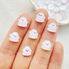 50Pcs Cute Mini Cartoon Halloween Ghost Series Flat Back Rhinestone Bead Scrapbook DIY Manicures Appliques Accessories Crafts