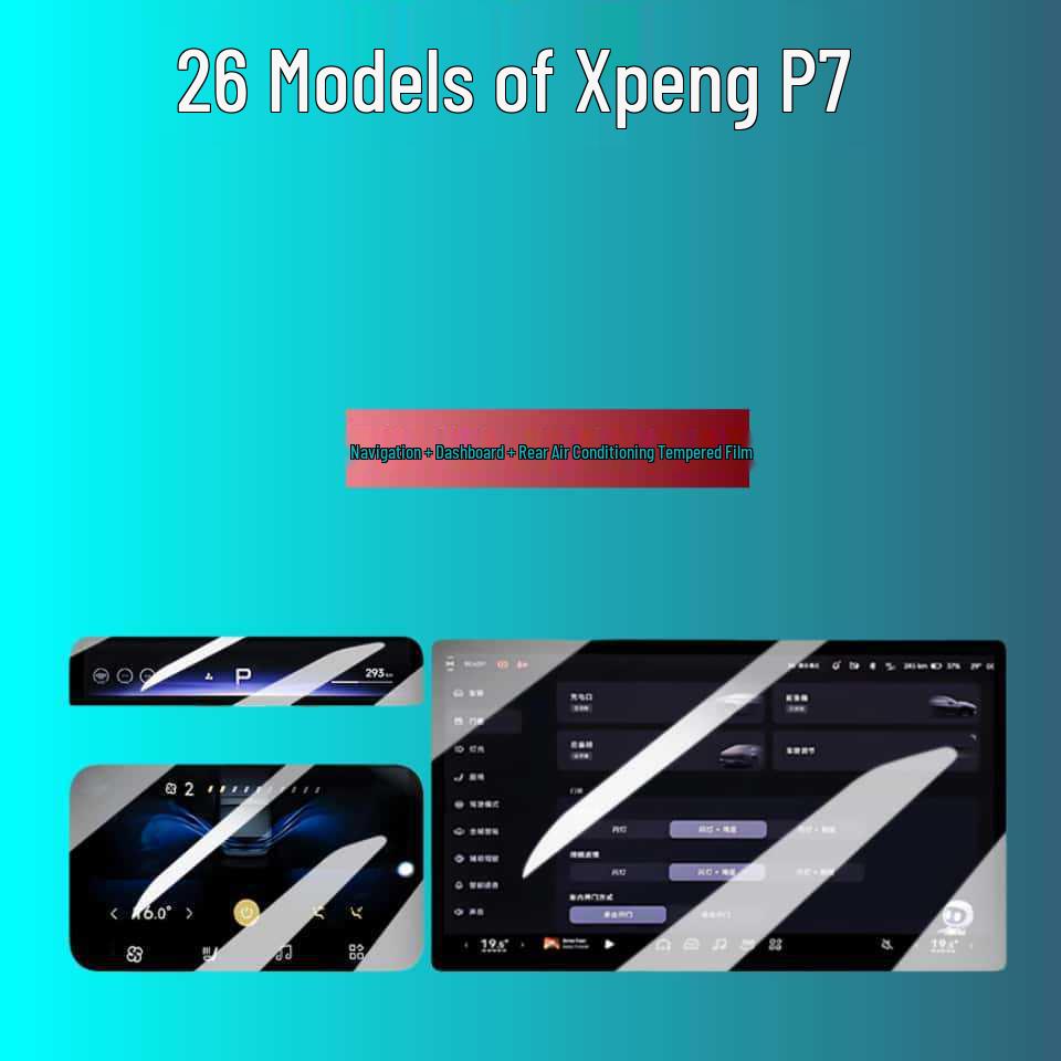 Compatible Tempered Film for Xiaopeng GX/P7+/P7/X9/G9/G7/G6/M03 Center Console Screens
